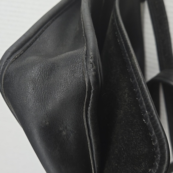 COACH Legacy Studio Flap Crossbody 9144 Black Leather - Picture 11 of 14